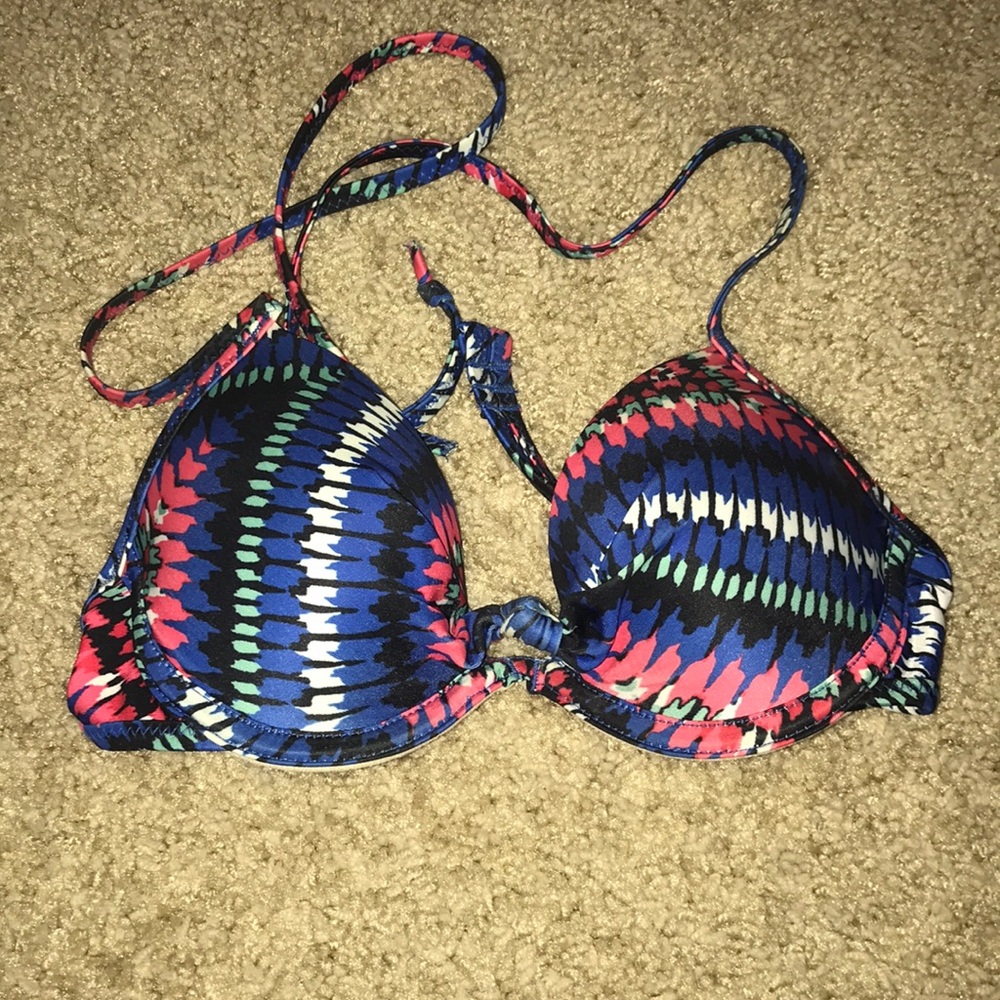Multi color swim suit top